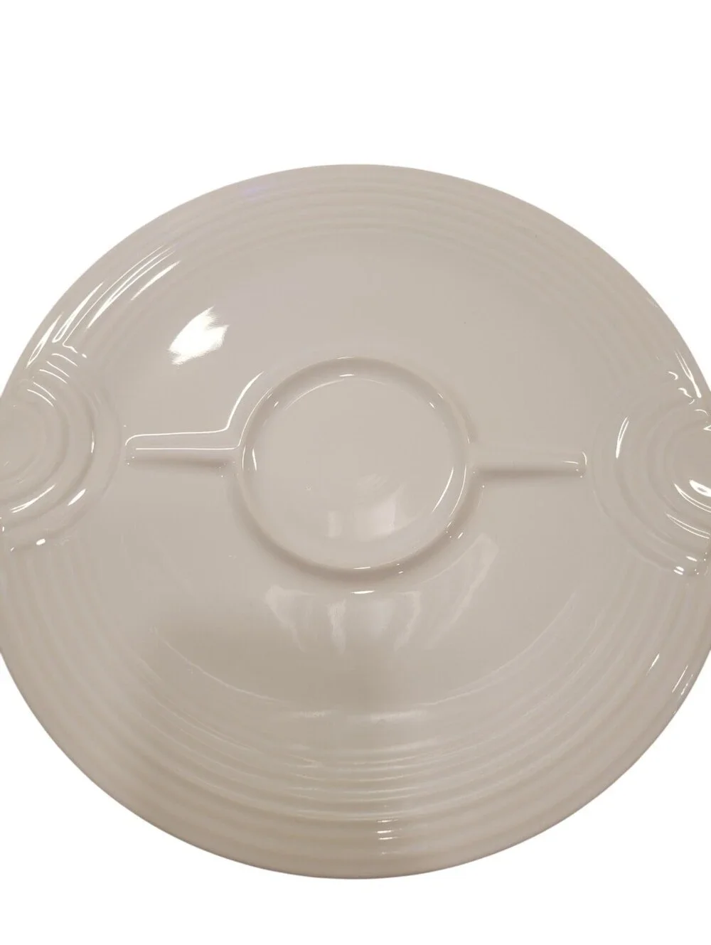 Fiesta Ware White Chip & Dip Tray Set JCPenney Exclusive Hostess Collection